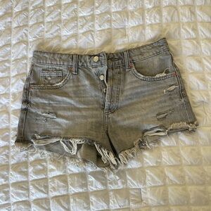 Zara gray denim shorts